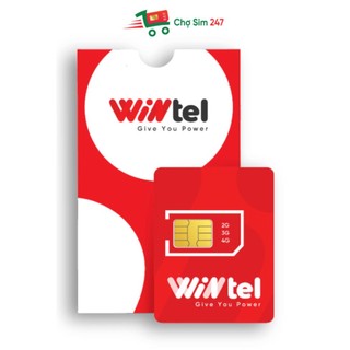 Sim Wintel Win60P - Sim 4G Data không giới hạn, sóng Vinaphone, dành cho điện thoại, máy tính bảng, phát wifi