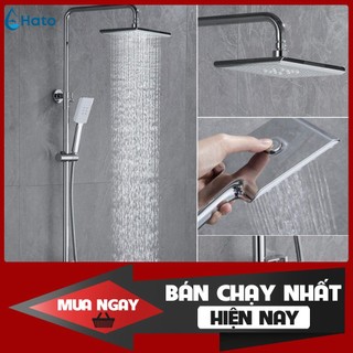 Sen cây tắm đứng phím đàn hato inox 304 mạ crom, vòi sen tắm đứng bảo hành chính hãng 5 năm