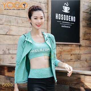 Set Đồ Tập Gym Set Thể Thao 5 Mảnh Trọn Bộ Co Dãn Thoáng Khí Thấm Hút Mồ Hôi Thoải Mái YOGO G020