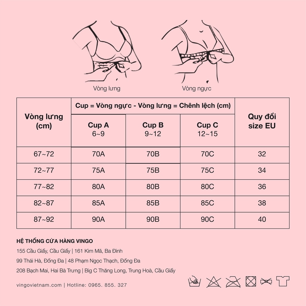 Áo quây nâng ngực không dây chống tuột 3D VINGO bản lưng to gom ngực tạo khe mặc với áo hai dây và áo trễ vai S384 VNGO