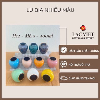 Cốc Lu Ly Uông nước, Giải khát , Hoa quả, Lu trà sữa Gốm sứ Bát Tràng