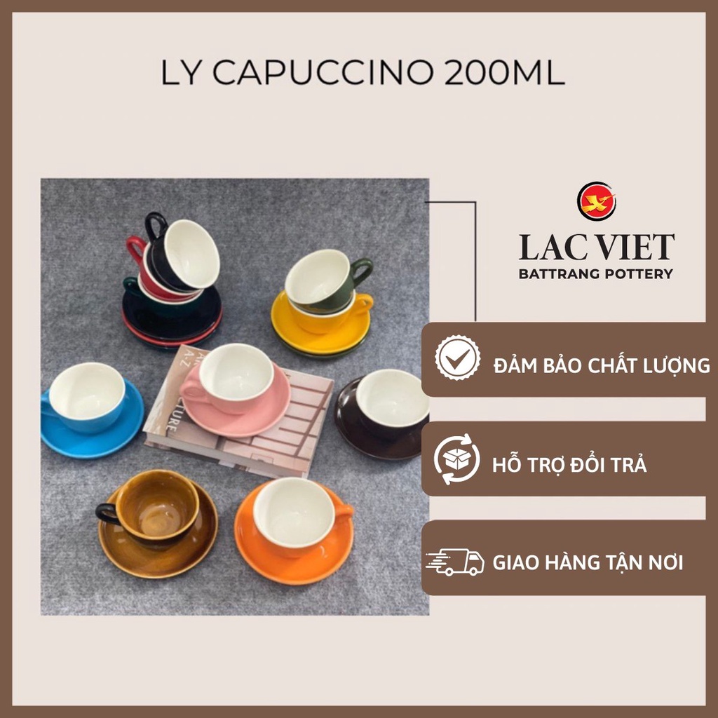 Bộ tách cafe cappuccino☕☕ly coffee capuchino 200ml☕☕ Tách uống trà/ cà