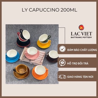 Bộ tách cafe cappuccino☕☕ly coffee capuchino 200ml☕☕ Tách uống trà/ cà phê Bát Tràng