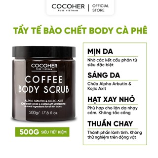 HB GIFT Tẩy Tế Bào Chết Body COCOHER Cà Phê Hữu Cơ 200G