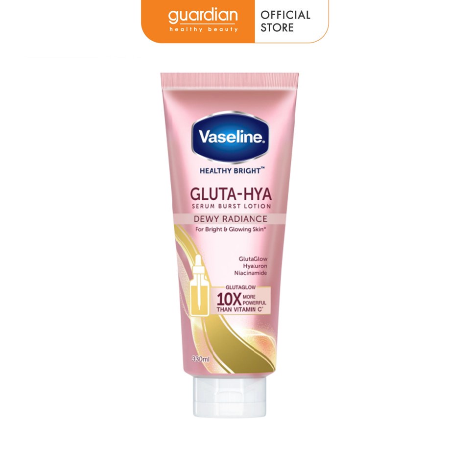 Sữa Dưỡng Thể Sáng Da Chuyên Sâu Vaseline Healthy Bright Gluta-Hya Dewy Radiance 330ml