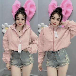 [S02] Áo khoác dù nữ 2 lớp in hình mèo ú siêu xinh - A2042