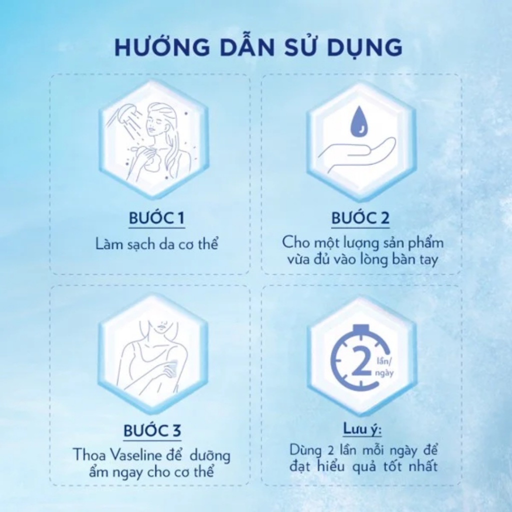 Sữa Dưỡng Thể Dịu Mát Hỗ Trợ Sáng Da Vaseline Fresh & Bright Cooling 350ml