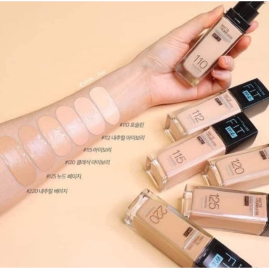 Kem Nền Mịn Nhẹ Kiềm Dầu Maybelline Fit Me Spf22 #125 Nude Beige 30ml