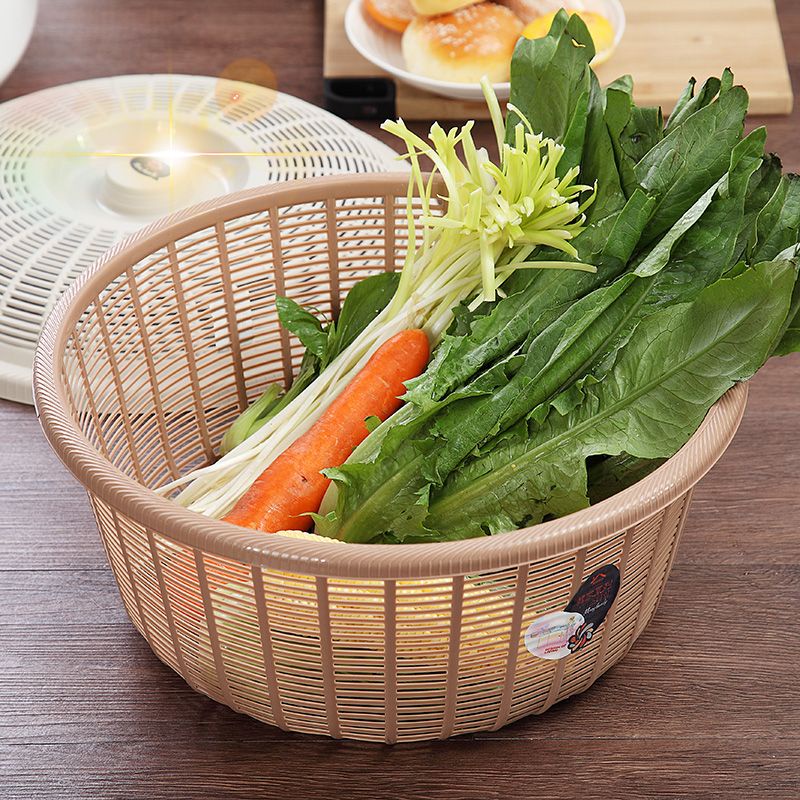 Rổ Hấp Trứng / Rau Củ Quả Bằng Nhựa Có Nắp Đậy Cho Nhà Bếp