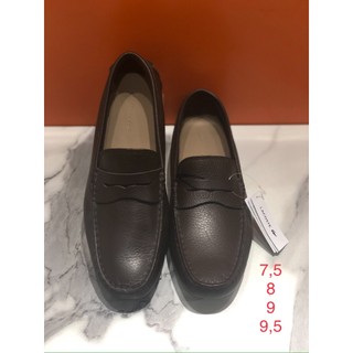 Giày lười nâu đỏ lacoste - new - 7-35cam011811i