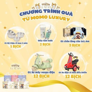 (Tặng sét rổ bát Inox) Tã Bỉm Momo Luxury cao cấp