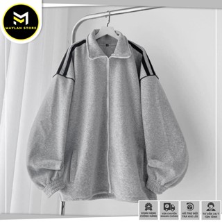 Áo Khoác Nam Nữ Hoodie Viền Sọc Chất Vải Nỉ Dày Dặn  Form Rộng Bigsize nam nữ, Phong Cách Trẻ Trung