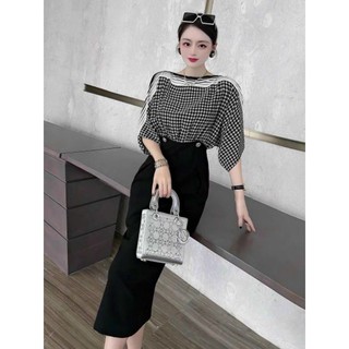 𝗛𝗔̀𝗡𝗚 𝗡𝗛𝗔̣̂𝗣 -ĐẦM BODY HOẠ TIẾT TAY CÁNH DƠI SANG CHẢNH