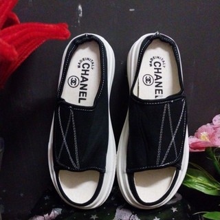 GIÀY BATA HỞ MŨI ,GÓT VẢI CANVAS CHẤT XỊN .