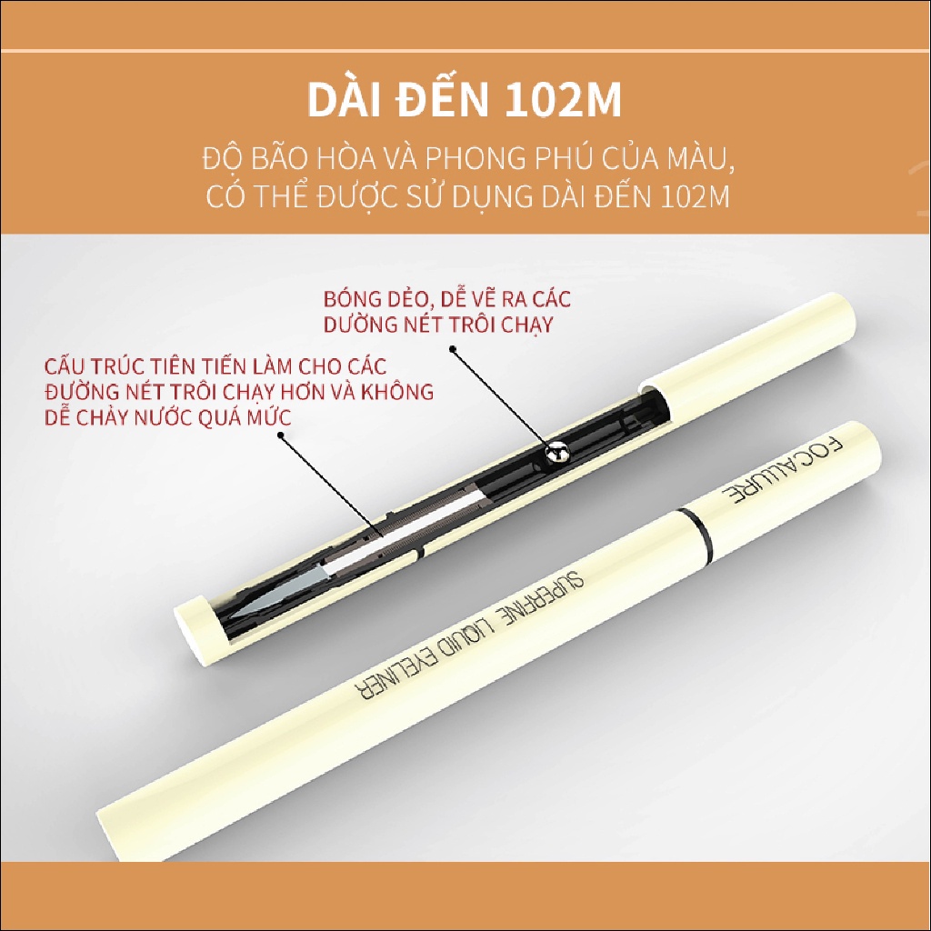 Bút Kẻ Mắt Focallure FA91 Màu Đen 0.6g