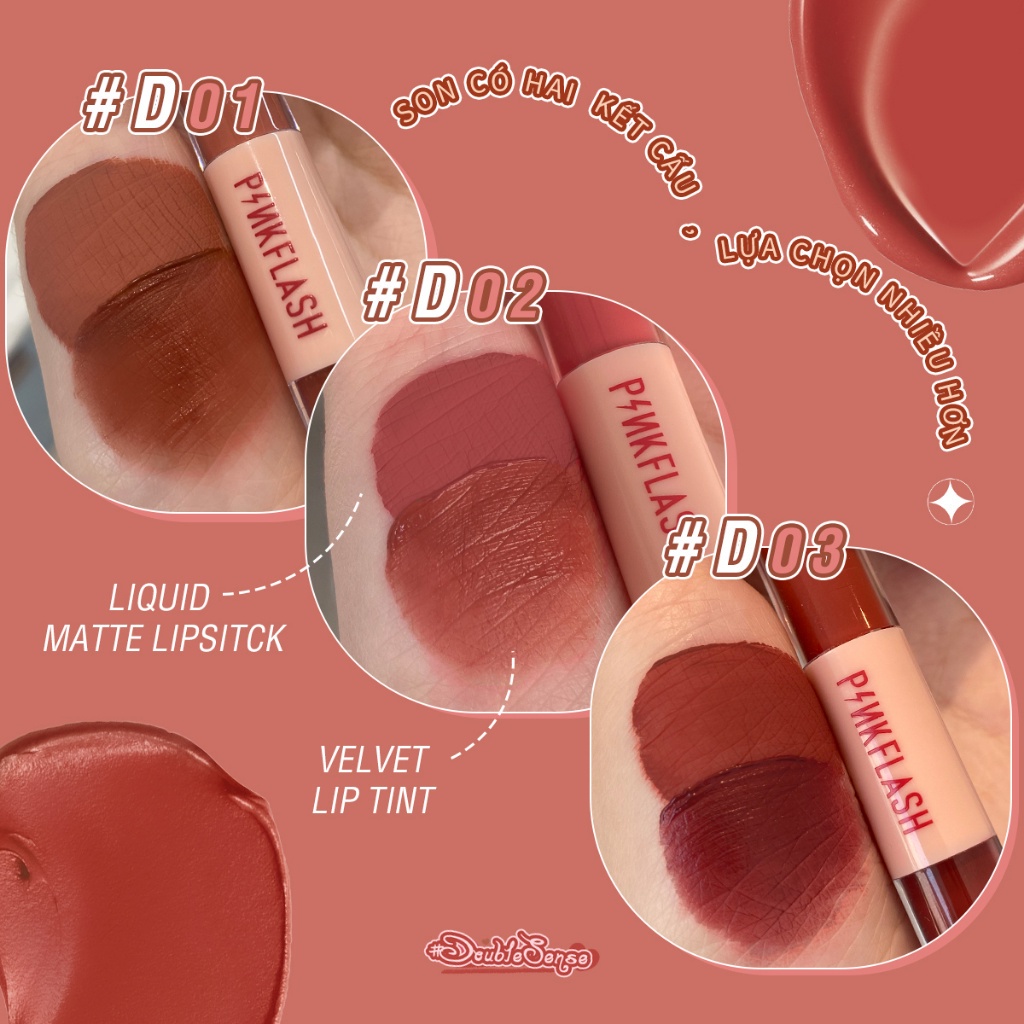 Son Bóng Pinkflash Hai Đầu Duo PF-L13 2.8g