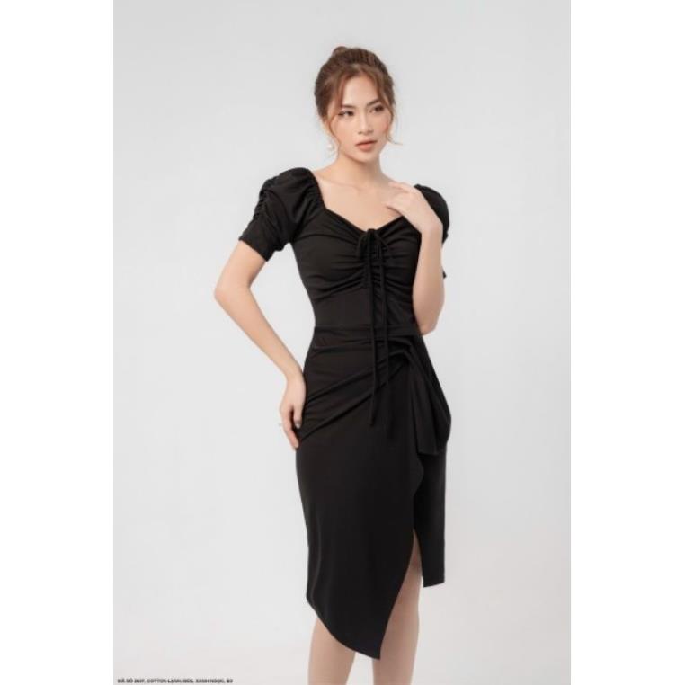ĐẦM BODY RÚT NGỰC CỔ VUÔNG-TTS