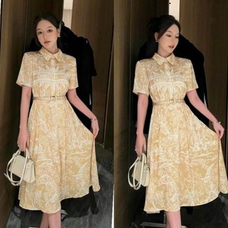 𝗛𝗔̀𝗡𝗚 𝗡𝗛𝗔̣̂𝗣 -ĐẦM XOÈ LỤA DI.OR KÈM NỊT CAO CẤP