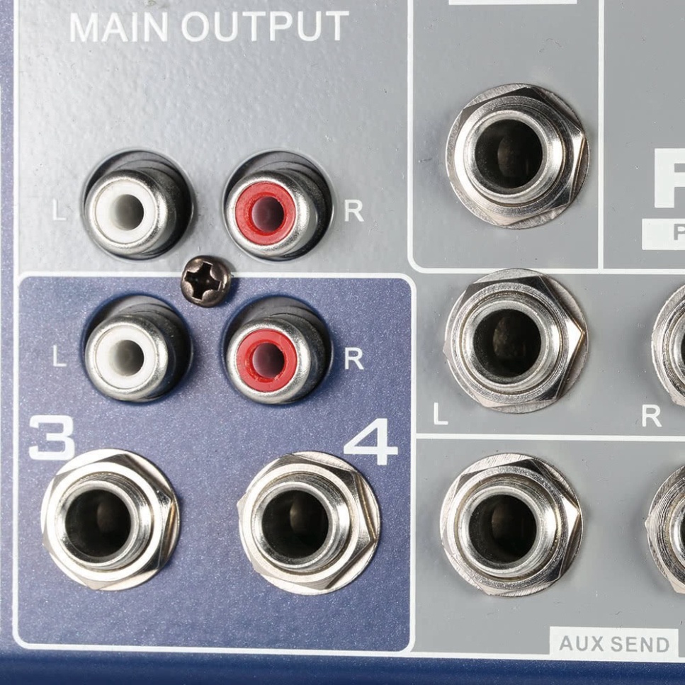 Mixer Yamaha F4-USB, Kết Nối Bluetooth, USB, Giúp Nâng Cấp Âm Thanh Loa Công Suất, Ampli, Loa Kéo Để Hát Karaoke