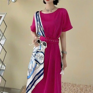 HÀNG NHẬP - ĐẦM LỤA KÈM BELT CAO CẤP