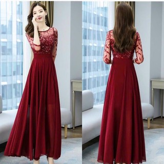 𝐇𝐀̀𝐍𝐆 𝐍𝐇𝐀̣̂𝐏-ĐẦM MAXI DÁNG DÀI PHỐI REN THÊU CAO CẤP