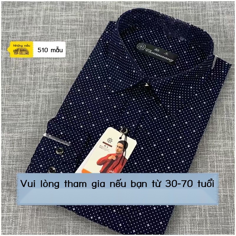 Áo Sơ Mi Tay Dài Họa Tiết Kẻ Sọc Mỏng Thời Trang Xuân Hè Kiểu Mới Dành Cho Nam Trung Niên [40% off]