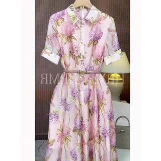 𝗛𝗔̀𝗡𝗚 𝗡𝗛𝗔̣̂𝗣 - ĐẦM XOÈ LỤA CỔ SƠ MI KÈM NỊT CAO CẤP