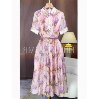 𝗛𝗔̀𝗡𝗚 𝗡𝗛𝗔̣̂𝗣 - ĐẦM XOÈ LỤA CỔ SƠ MI KÈM NỊT CAO CẤP