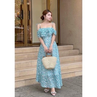 Đầm Maxi hai dây duyên dáng