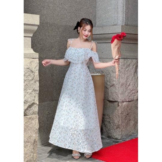Đầm Maxi hai dây duyên dáng