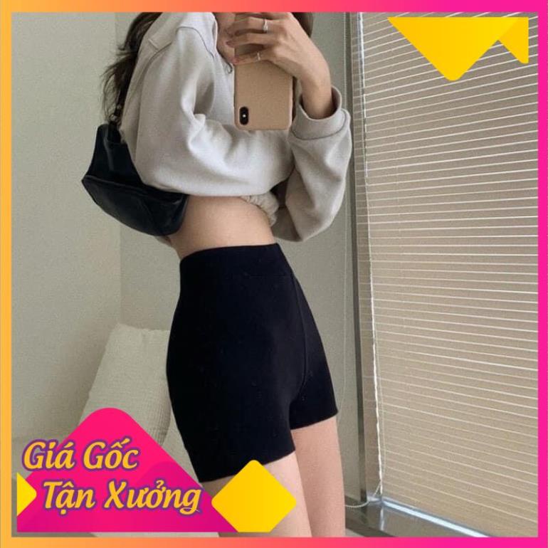 Quần Đùi Tập Gym Yoga Legging Nữ Cạp Cao- Quần Lửng Đùi Ngố Tập Gym Yoga Co Dãn 4 Chiều jlllongido36222