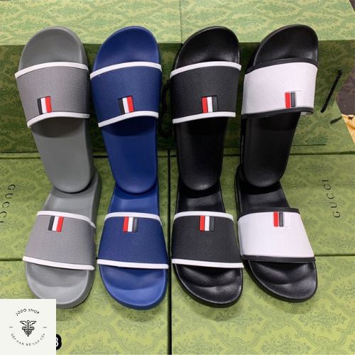 Dép Nam Nữ đẹp Thom Browne CAO CẤP vân chìm siêu nét, quai ngang thời trang trẻ xỏ ngón thể thao cá tính Jodosh