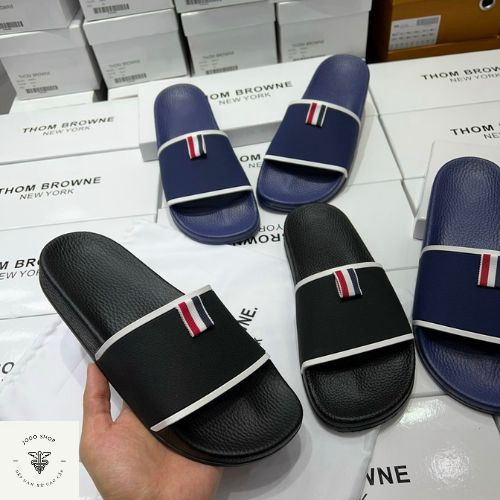 Dép Nam Nữ đẹp Thom Browne CAO CẤP vân chìm siêu nét, quai ngang thời trang trẻ xỏ ngón thể thao cá tính Jodosh