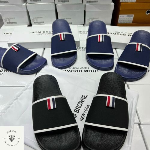 Dép Nam Nữ đẹp Thom Browne CAO CẤP vân chìm siêu nét, quai ngang thời trang trẻ xỏ ngón thể thao cá tính Jodosh