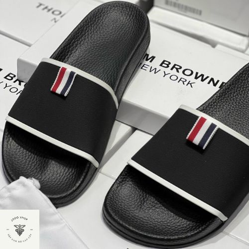 Dép Nam Nữ đẹp Thom Browne CAO CẤP vân chìm siêu nét, quai ngang thời trang trẻ xỏ ngón thể thao cá tính Jodosh