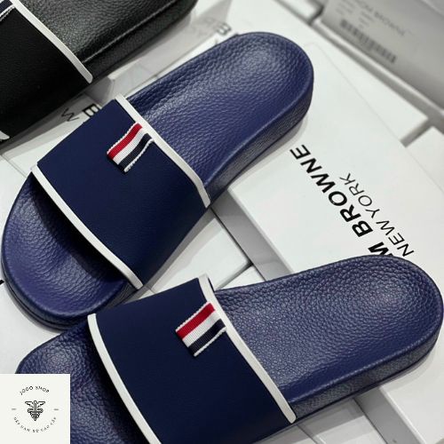 Dép Nam Nữ đẹp Thom Browne CAO CẤP vân chìm siêu nét, quai ngang thời trang trẻ xỏ ngón thể thao cá tính Jodosh