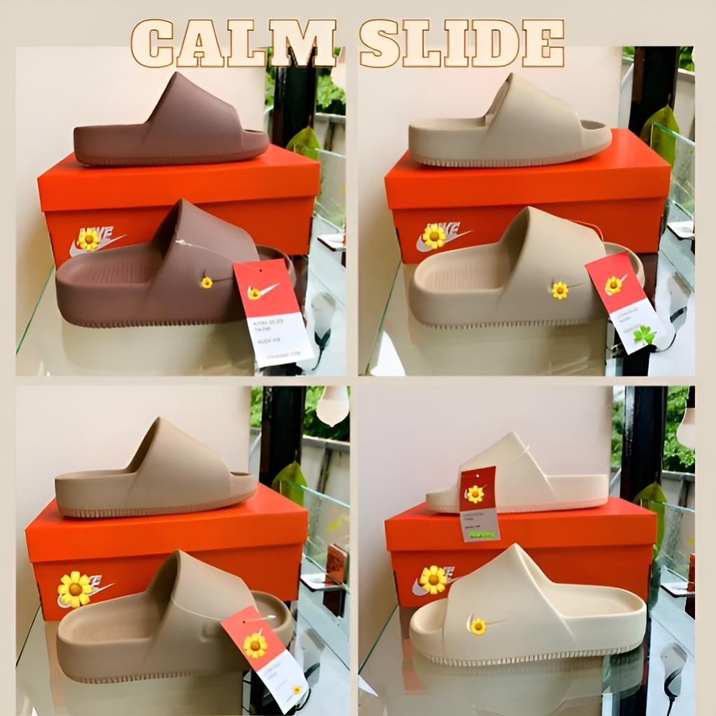 [Full Box] Dép đúc Calm Slide Nam Nữ - Dép Nike_Bản vân nhám mới nhất 2023