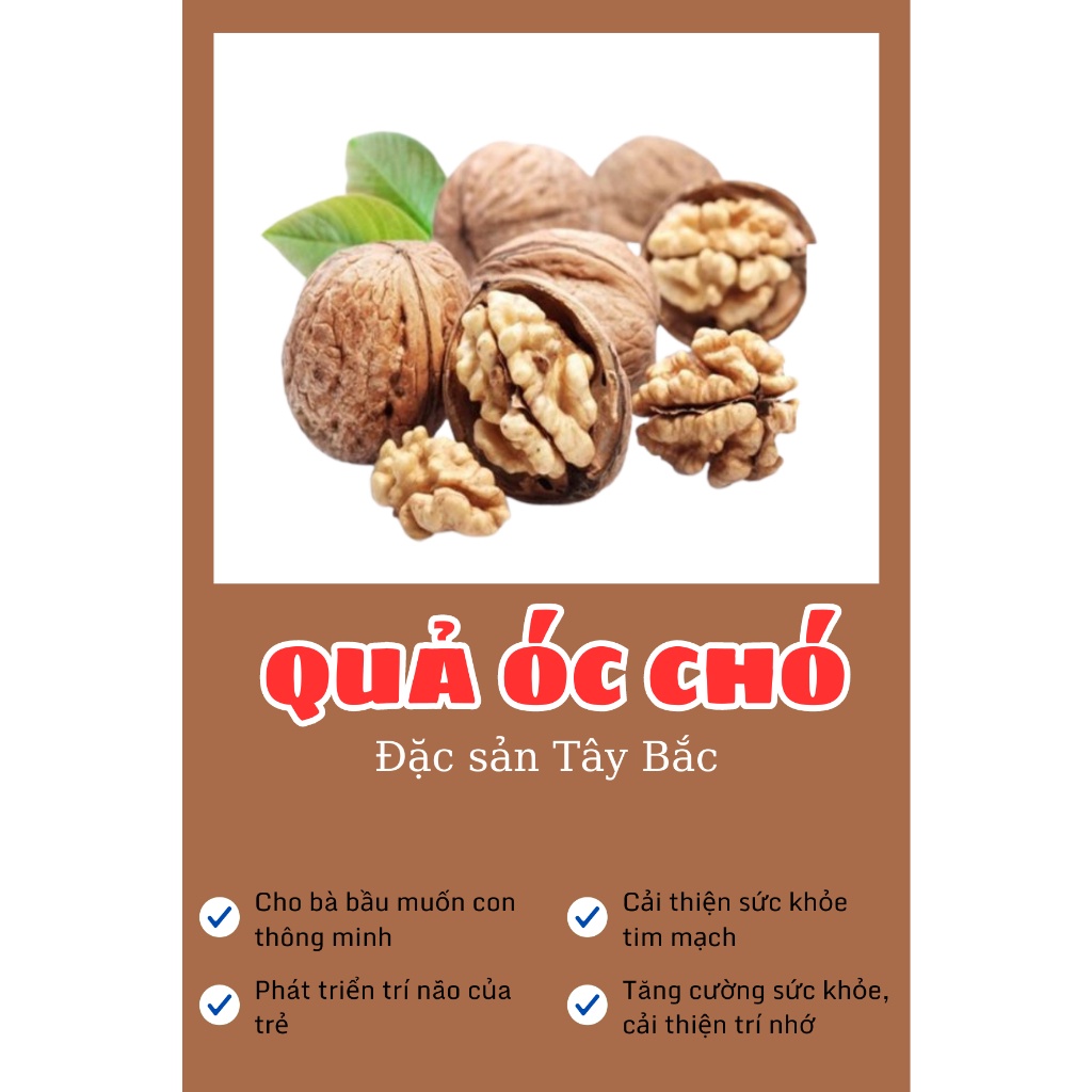 500gr Quả Óc Chó Khô  Ngon chất lượng cao - Anantaybac