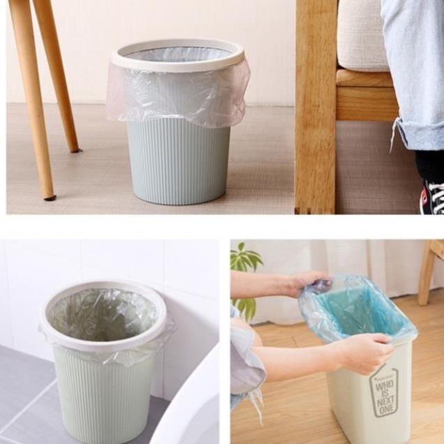 Túi đựng rác tự phân hủy, set 5 cuộn túi đựng rác có dây rút tiệm lợi chất liệu tự phân hủy bảo vệ môi trường