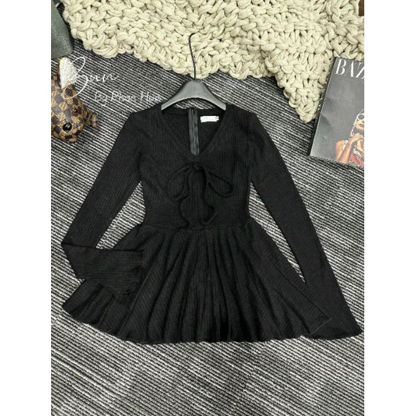 Đầm len lông thỏ siu xinhh fom xoè đẹp 💯HÀNG THIẾT KẾ TẾT 2024 💖