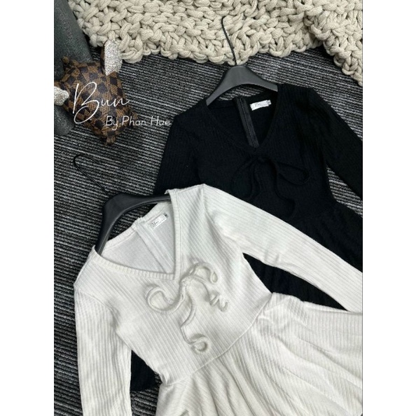 Đầm len lông thỏ siu xinhh fom xoè đẹp 💯HÀNG THIẾT KẾ TẾT 2024 💖