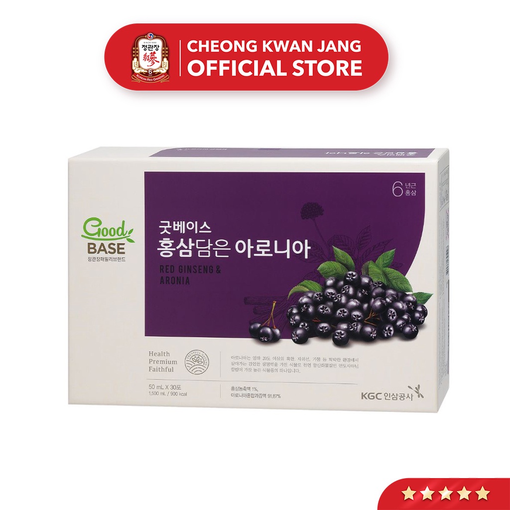 Nước Sâm Hàn Quốc Goodbase Tinh Chất Aronia KGC Cheong Kwan Jang (50ml x 30 gói)