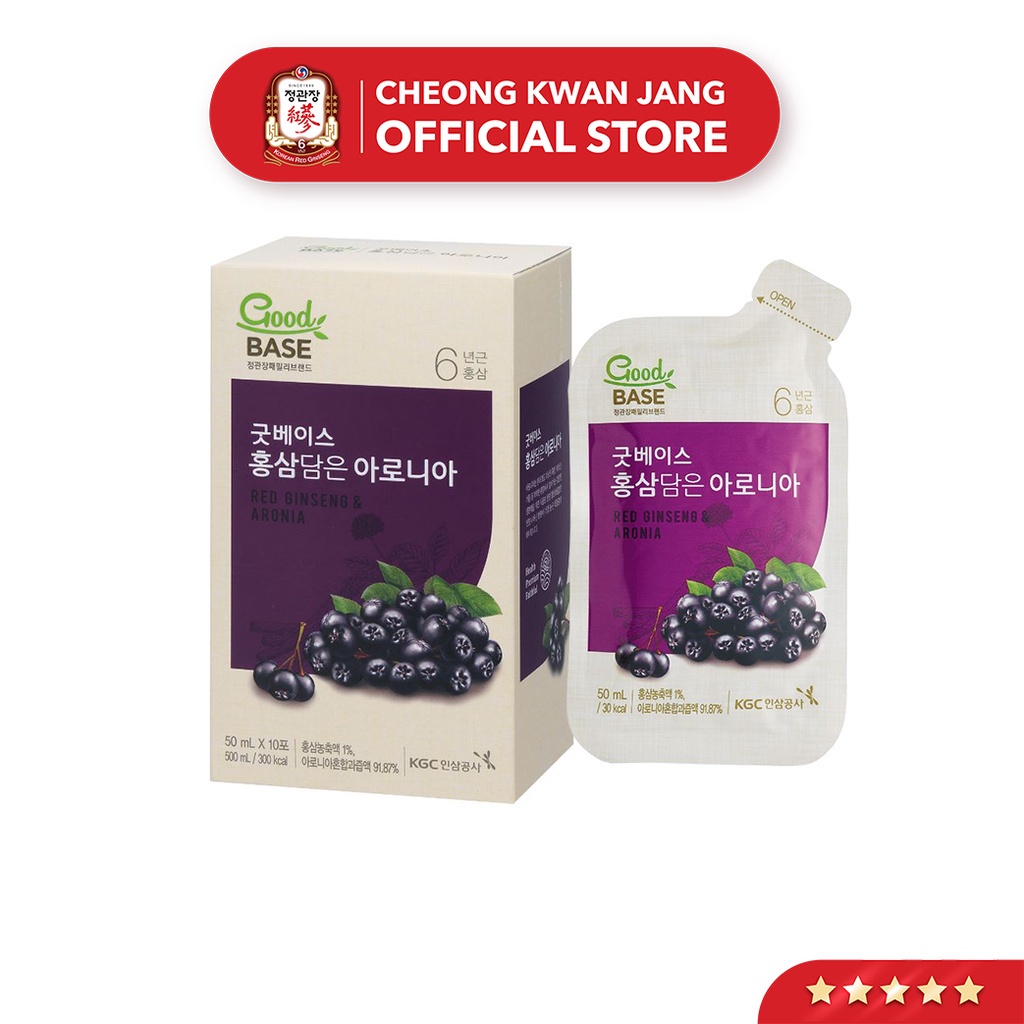 Nước Sâm Hàn Quốc Goodbase Tinh Chất Aronia KGC Cheong Kwan Jang (50ml x 30 gói)