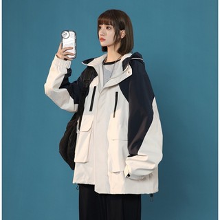 Áo khoác gió giới tính unisex 2 lớp chống thấm nước chống bụi form rộng thiết kế unisex - Maylinhshop