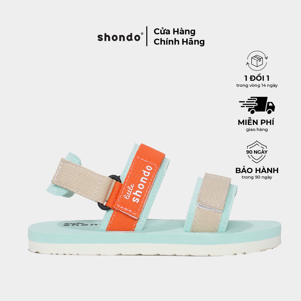 Giày Trẻ Em Shondo Sandals Little Trắng Xanh Hồng LIT3030