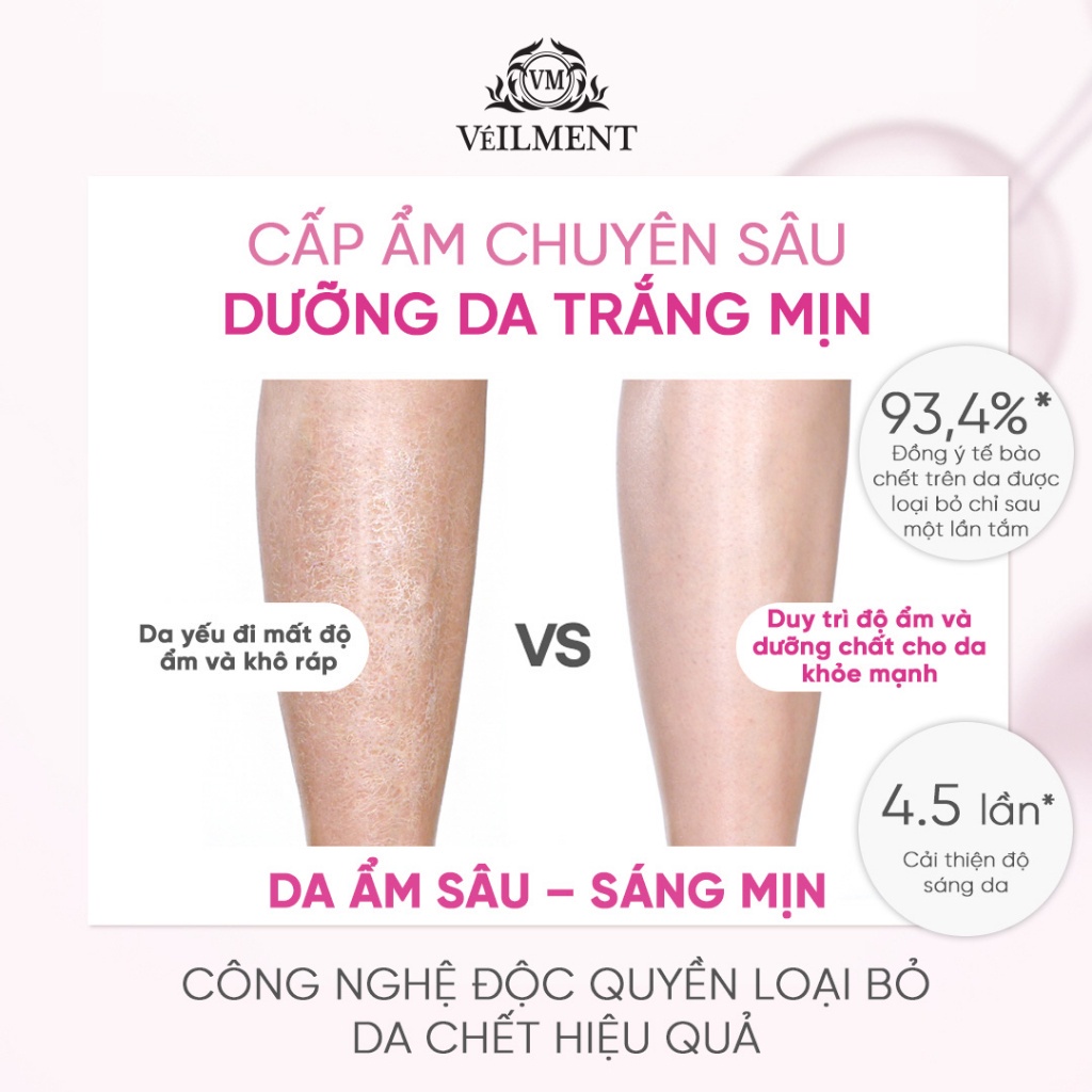 Sữa tắm hạt hương ổi  hồng On: The Body Veilment Natural Spa Black Rose  400g