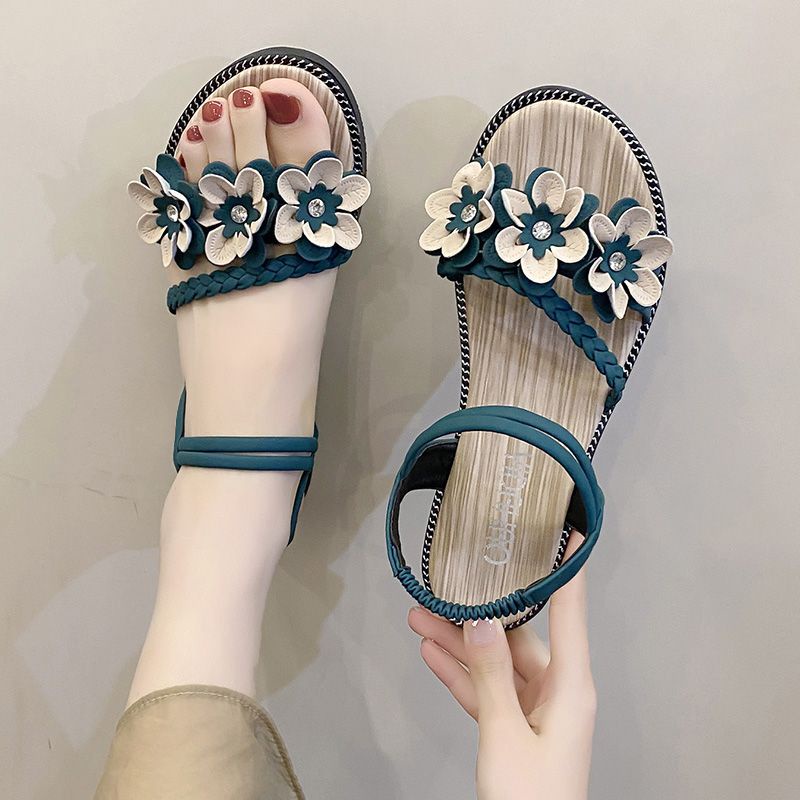 Xăng đan Đế Bằng Phong Cách roman Sang Trọng Thời Trang 2023 12.14 2023