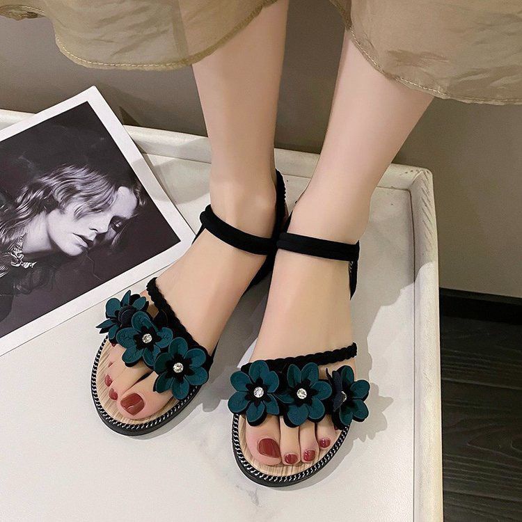 Xăng đan Đế Bằng Phong Cách roman Sang Trọng Thời Trang 2023 12.14 2023