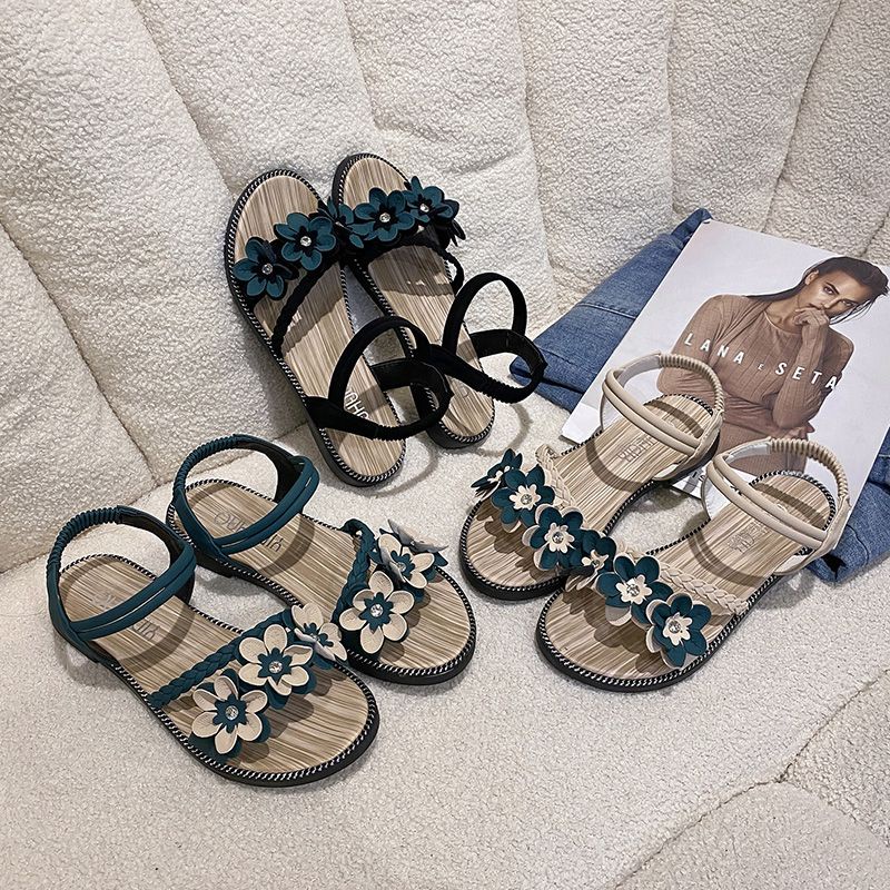 Xăng đan Đế Bằng Phong Cách roman Sang Trọng Thời Trang 2023 12.14 2023