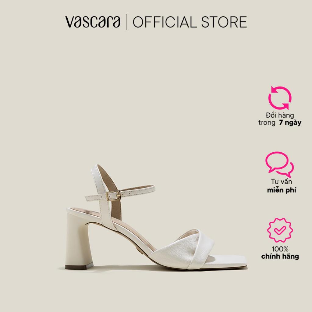 Vascara Sandal Gót Trụ Phối Quai Layer - SDN 0768